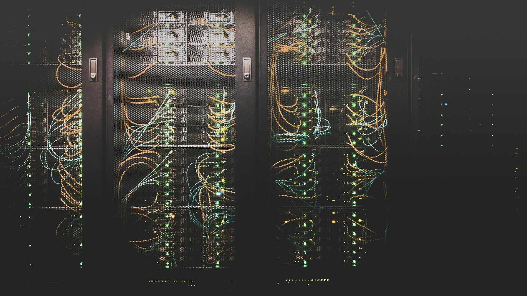 Rows of GPU servers powering frontier model inference